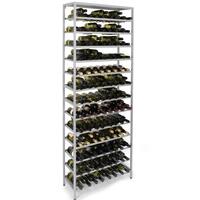 Portabottiglie in metallo BLACK PURE, modello 1, verniciato a polvere, argento