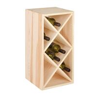 Portabottiglie modulo ROMBO stretto, pino naturale