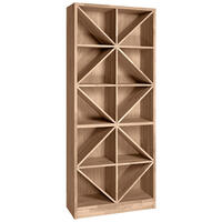 Portabottiglie vino PRESTIGE 4 rovere, tinto marrone