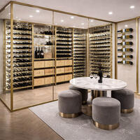 Immagine del prodotto per 'Sistema portabottiglie BLACK PURE in metallo color oro'
