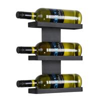 Wand-Weinregal Black Pure f�r 3 Flaschen � 0,75l