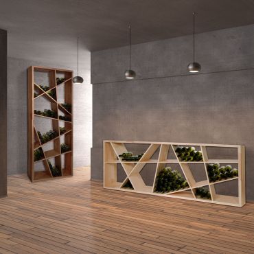 Portabottiglie in rovere "Odin