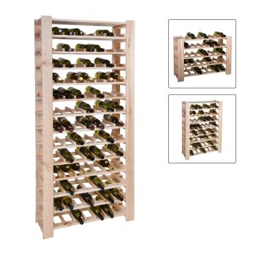 SogesHome Portabottiglie di Vino Organizer in Legno Porta bottiglie da vino  Porta bottiglie e armadietti da vino per 120 Bottiglie per Vino da ripiano  per Soggiorno Legno : : Casa e cucina