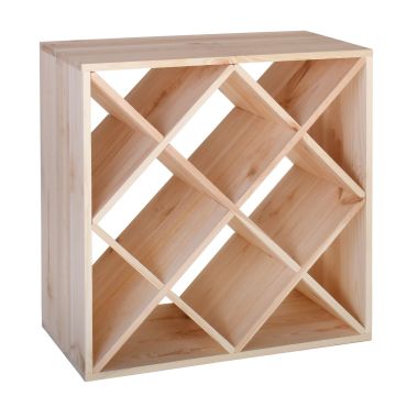 Portabottiglie modulo a ROMBO 60 cm, naturale