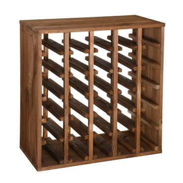 Portabottiglie vino 60 cm, modulo QUADRI, marrone