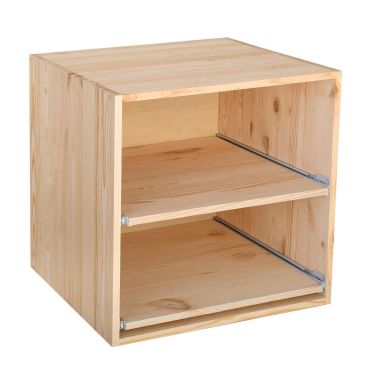 Portabottiglie Cubo 52 cm estraibile , naturale