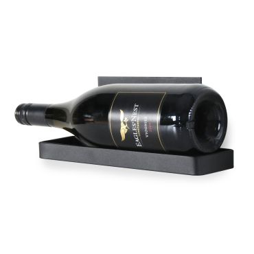 Mensola da parete Black Pure per 1 bottiglia da 0,75 litri