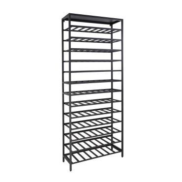 Portabottiglie in metallo BLACK PURE, modello 1, verniciato a polvere nera