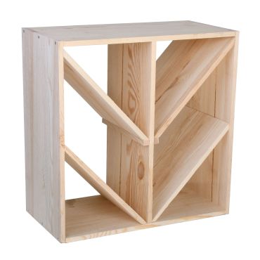 Portabottiglie 60 cm con scomparti diagonali