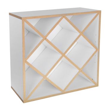 Modulo a rombo, Bianco alpino con bordo rovere naturale