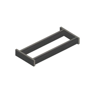 Base CAVEPRO T 33 cm, frassino grafite
