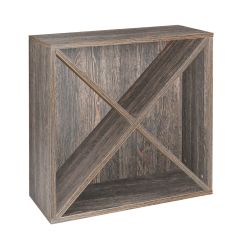 Modulo a X, in legno, color wengè