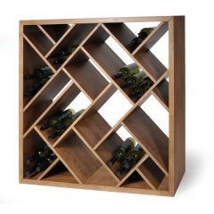 Portabottiglie ZEUS, rovere tinto marrone