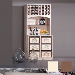 Portabottiglie vino Prestige 6 in legno rovere