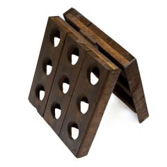Banco di agitazione REIMS per 18 bottiglie in legno di quercia