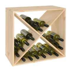 Cantinetta vino modulare CUBE 52 naturale,modulo 1