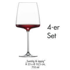 Bicchiere da vino "Velvety & Luscious", set di 4 (da 7,95 EUR/bicchiere)