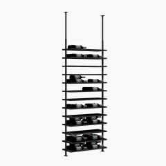 Portabottiglie BLACK PURE per il montaggio a soffitto, modello 2, regolabile in altezza