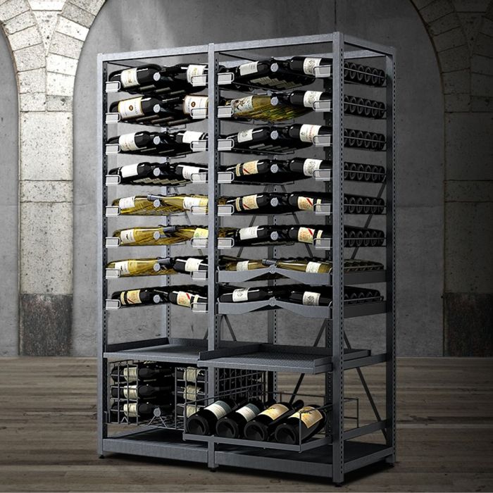 Sistema di portabottiglie in metallo Xi Rack