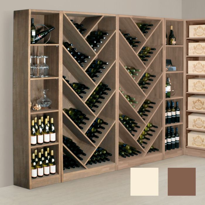 Cantinetta vino PRESTIGE 11.1, rovere, tinto marrone