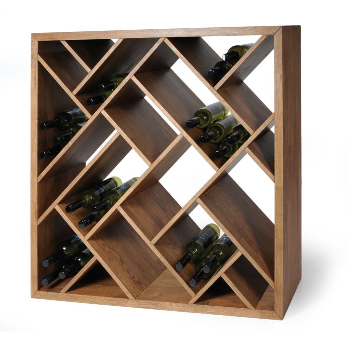 Portabottiglie ZEUS, rovere tinto marrone