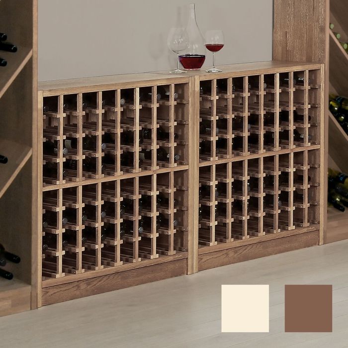 Portabottiglie vino PRESTIGE in legno diquercia tinto marrone