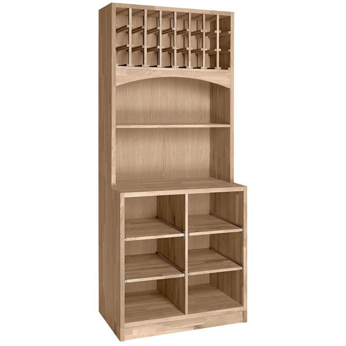 Portabottiglie vino PRESTIGE 6 rovere, tinto marrone