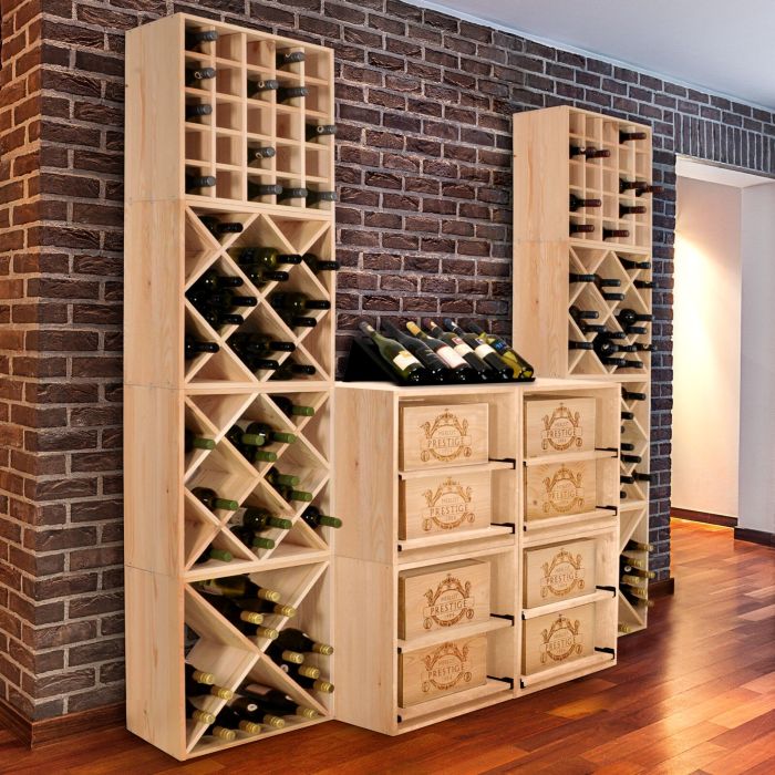 Portabottiglie vino CUBE 52 in legno