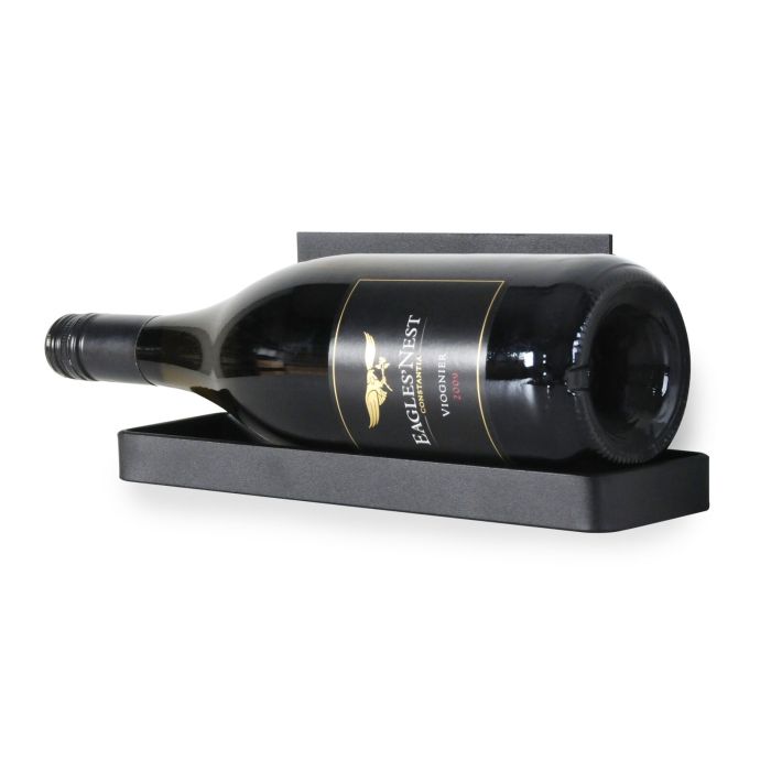 Mensola da parete Black Pure per 1 bottiglia da 0,75 litri