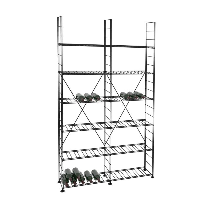 Portabottiglie LA CAVE, H 220 x L 123 cm, 12 ripiani