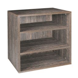 Cubo contenitore in legno Wengè - cm 45 x 45 x h 47,5 come nuovo