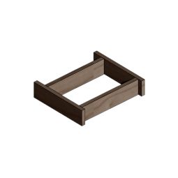 Cubo contenitore in legno Wengè - cm 45 x 45 x h 47,5 come nuovo