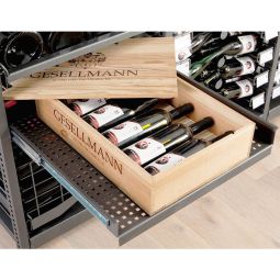 Ripiano di estrazione totale per casse da vino, scaffale da vino Xi Rack