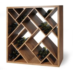 Portabottiglie ZEUS, rovere tinto marrone