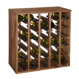 Cantinetta Vino Portabottiglie in Legno 16 Posti - 68x27x30 Rovere