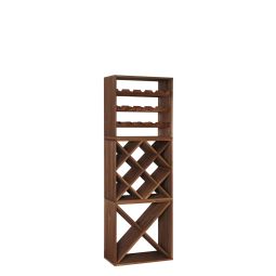 Portabottiglie 50cm, set da 3 , modulo a rombo, X e standard