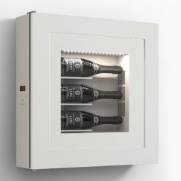 Portabottiglie da parete climatizzato per 3 bottiglie, modello 1