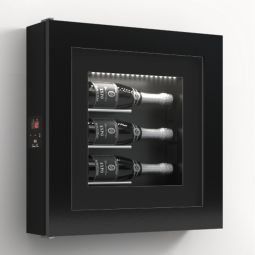 Portabottiglie da parete climatizzato per 3 bottiglie, modello 6