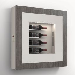 Portabottiglie da parete climatizzato per 4 bottiglie, modello 3