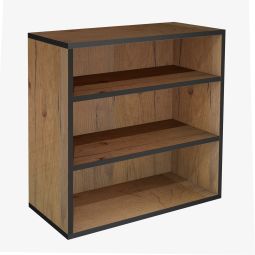 Modulo con 2 ripiani, rovere rustico con bordo antracite