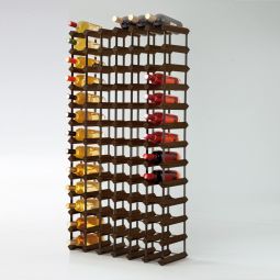 Portabottiglie Trend PREMIUM per 78 bottiglie (123,5 x 63,5 cm), marrone