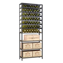 Scaffale in metallo e legno Black Pure WOOD modello 3