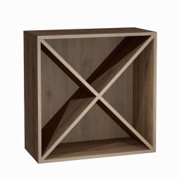 Modulo a X in legno, noce